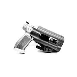 Model 1 Holster for Canik TP9 SF, SA, DA, Rival, Elite - TLR1 - TLR1HL, IWB, AIWB, Light Bearing Right & Left Hand (Right Hand W/Mag Carrier - Standard Black Kydex)