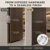 3D Adjustable Concealed Door Hinges, Zinc Alloy 2-Pack