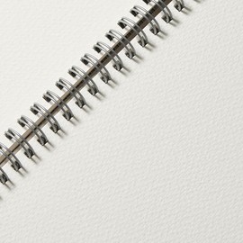 Daler-Rowney The Langton Watercolour Paper, Rough, 300 gsm, 140lb, Spiral Pad, 10 x 7in - 25.4 x 17.8 cm, Natural White, 12 Sheets