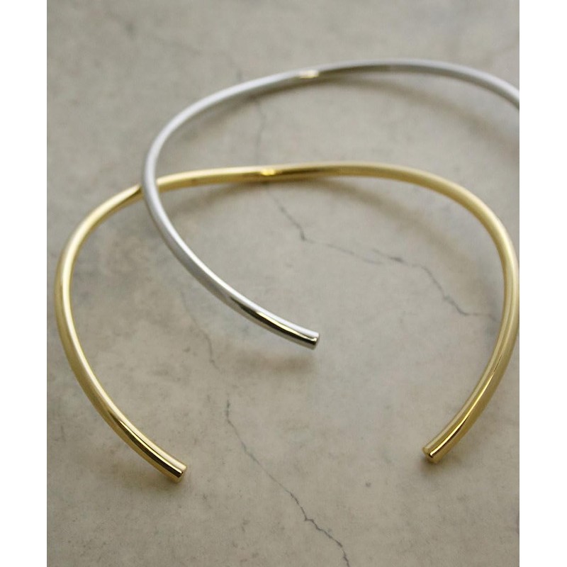 VingTAINE C3350 Neck Cuff Choker Necklace, Metal, Simple, Casual, Adult,