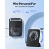TriPole Desk Fan Small Portable Fan 2000 mAh Rechargeable Battery