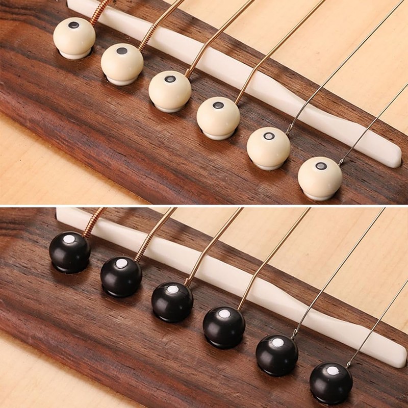 LIANHATA Bridge Pins for Acoustic Guitar End Pins 25 Pieces