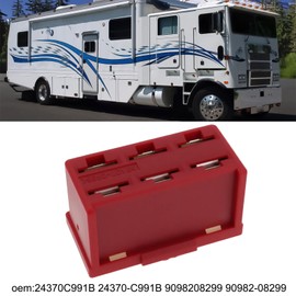 Be In Your Mind 2Pcs Fusible Link 50A 30A 30A Car Fuse 24370C991B 9098208299 for Car Truck SUV Boat Red 27.5x16x14.5mm