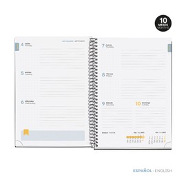 Miquelrius - School Diary 23-24, September 2023 to June 2024, Size 15 x 21.3 cm, Week to View, Dream, Spanish-English