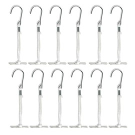 Pattern Making Hooks (12 Pieces) - Excellent for Hanging Permanent Patterns Made of oaktag or Manila Pattern Paper. Made of Hardened Steel. A Must for Professionals, Dressmakers