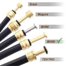 VANSIHO (10 set) Bicycle Brake Olive and Brass Insert Kit - Essential Components for Shimano BH59 Avid Sram Hydraulic Disc Brake Systems