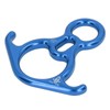 Descender Gear Aluminium Alloy 40KN Pulling Force Ox Horn Shaped