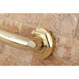 Kingston Brass DR714242 Designer Trimscape Metropolitan Decor 24-Inch Grab Bar with 1.25-Inch Outer Diameter, Polished Brass