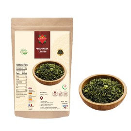 Fenugreek Leaves (100g/3.52oz) | Kasuri Methi | Dry Fenugreek Leaves - Pefrect for Savory Flavors, Cooking & Baking | Premium Quality | 100% Natural