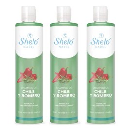 3 Shampoo Chile  Romero Anti Caída  Crecimiento  Regalo                                                                                               