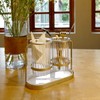Kivsty Utensils Silverware Holder with Metal Bracket, Cutlery Caddy, Flatware
