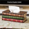 Elegant Antique Book Napkin Holder Novelty Tissue Box Holder for