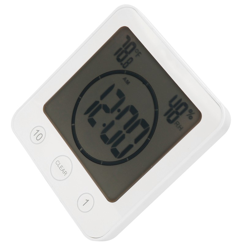 Digital Display Thermometer White Outdoor Garden Waterproof Temperature Meter with