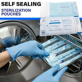 Sterilisation bag, self-sealing sterilisation bag, sealing sterilisation bag, disposable sterilisation bags, dental self-sealing sterilisation bag