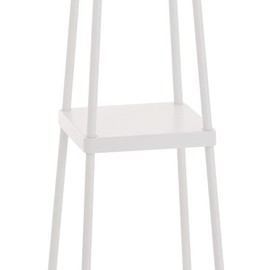 Catalina Lighting 19305-001 Modern Etagere Floor Lamp with Shelves, Standing Lamp, Living Room Light with Shelving, LED Bulb NOT Included, 58", White