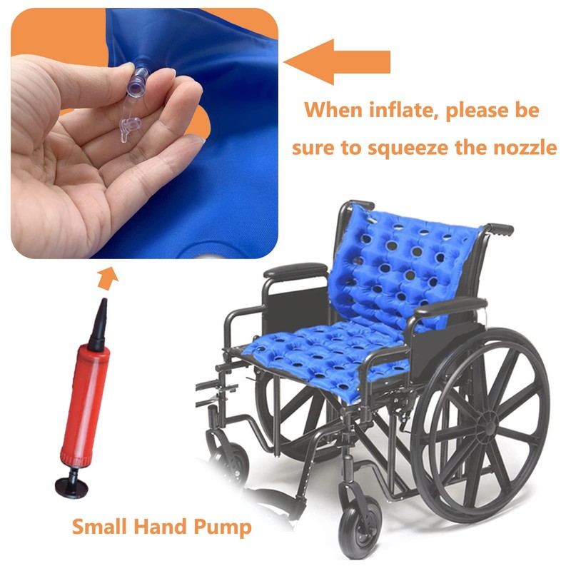 Bedridden Inflatable Seat Cushion Anti-Bedsore Wheelchair Air Seat Pad with