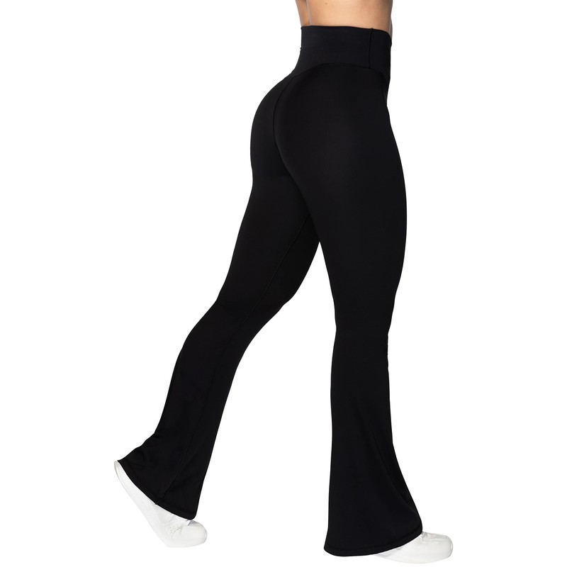 Sunzel Flare Leggings, Crossover Yoga Pants with Tummy Control, High-Waisted