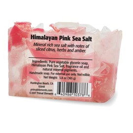 Primal Elements Wrapped Bar Soap, Himalayan Pink Sea Salt, 5.8 Oz