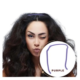 Square Headband for Curly Thick Hair and Large Heads, Stylish Headband Similar to Sunglasses Hair Accessory for Men/Women (1 Piece, Purple)