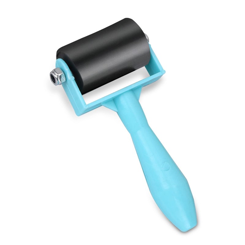 Brayer Roller for Crafts Rubber Brayer Ink Roller Tool 1.4in