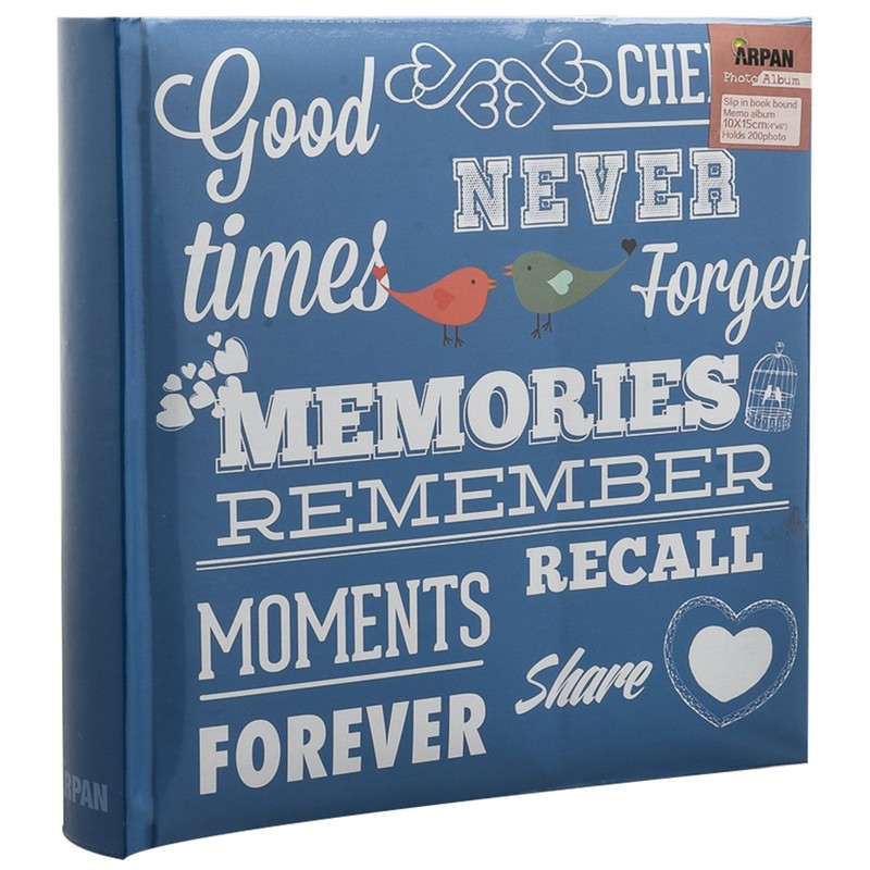 Arpan Blue Memo Slip in Photo Album 10 x 15