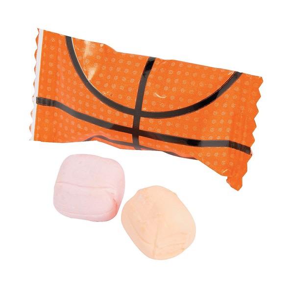 Fun Express Basketball Sweet Creams (108 Individually Wrapped Mints) Sports Party Candy