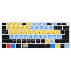 WYGCH Serato Scratch Live Shortcuts Hotkey Silicone Keyboard Cover for MacBook Air 2018 13.3 inch A1932 with Retina Display and Touch ID Silicone Soft Protector, USA/EU Version