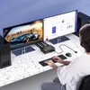 USB 3.0 Dual Monitor KVM Switch HDMI+Displayport 4K@60Hz,2K@120Hz,MLEEDA 2 Monitors