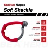 Yankum 7/16" Soft Shackle with Chafe Sleeve (Red Chafe Sleeve),