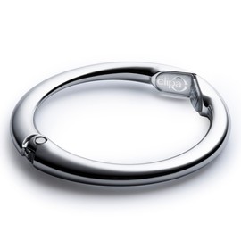 Clipa Purse Hook - Polished Silver- The Ring That Opens into a Hook and Hangs in Just 10 mm of Space, Holds 15 kg, 3 yr. Warranty