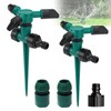 2 Pack Lawn Sprinklers for Yard Large Area, Adjustable 360°