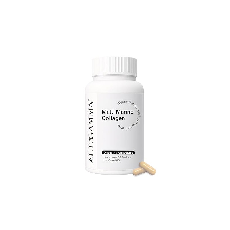 Colageno Marino Hidrolizado Puro y Omega 3 - Orgánico 60