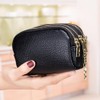AprinCtempsD Ladies Coin Purse Genuine Leather Womens Mini Wallet Pouch