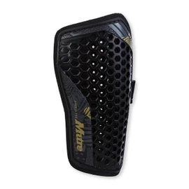 Mitre Aircell Football Shin Pads | Extremely Breathable | Impact Protection | Lightweight Shin Guard, Black/Gold, XL