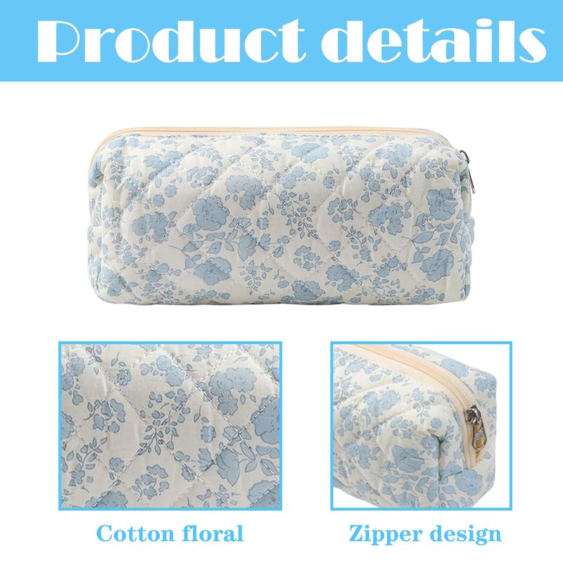 Floral Pencil Case, Cute Coquette Pencil Case Floral with Orchid