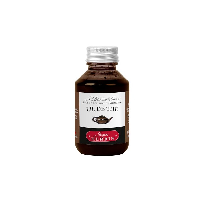 Jacques Herbin Fountain Pen Ink, 100 ml Bottle, Lie De