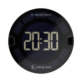 OOONO OOONO P-DISC 3 [New] - Elektronische Parkscheibe Solar mit Zulassung frs Auto - Automatische Digitale Parkscheibe Elektrisch - Solarbetriebene Parkuhr mit bis zu 5 Jahre l?ngerer Batterielaufzeit
