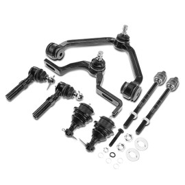 A-Premium Set of 8, Front Upper Control Arm, Lower Ball Joint, Inner Outer Tie Rod End, Compatible with Ford Explorer 1995-1997, Mercury Mountaineer 1997