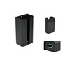 EONKEFF: Black Magnetic Tissue Box, Tissue Magnet, Garbage Bag Storage