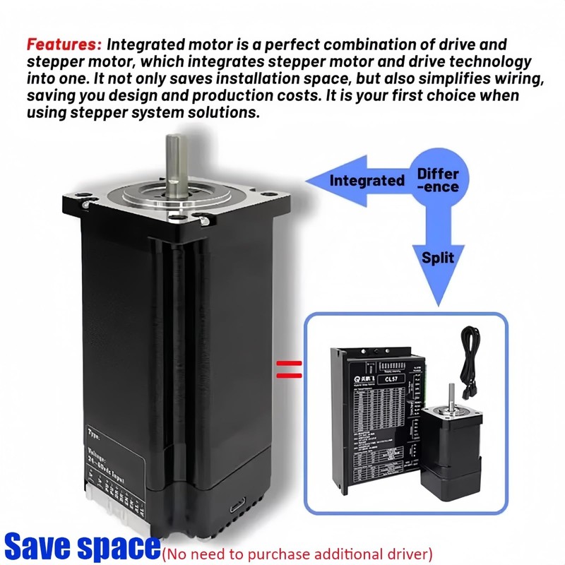 Nema 23 Stepper Motor Integrated Servo Step Motors with Encoder