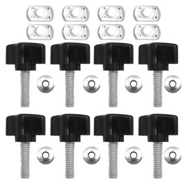Anxingo 8 Pcs Hard Top Bolts Kit, Quick Removal Fastener Kit Thumb Screws and Nuts, Replacement for Jeep Wrangler JK YJ CJ TJ Sahara Sports Rubicon Freedom Unlimited 2/4 Door