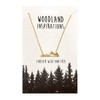 Shag Wear Women's American Woodland Nature Inspire Pendant Pewter Necklaces,