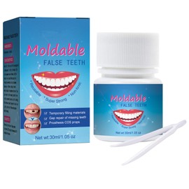 Ceonam 30 ml Tooth Repair Kit, Temporary Teeth Replacement Kit - Moldable Thermal Fitting Beads for Filling Fix Missing and Broken Tooth or Adhesive Denture Fake Teeth