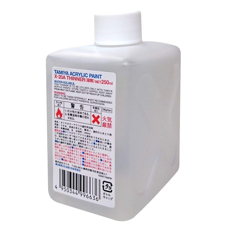 Tamiya 81040 X-20Ael Acrylic Solvent 250Ml - 250ml / 8.45