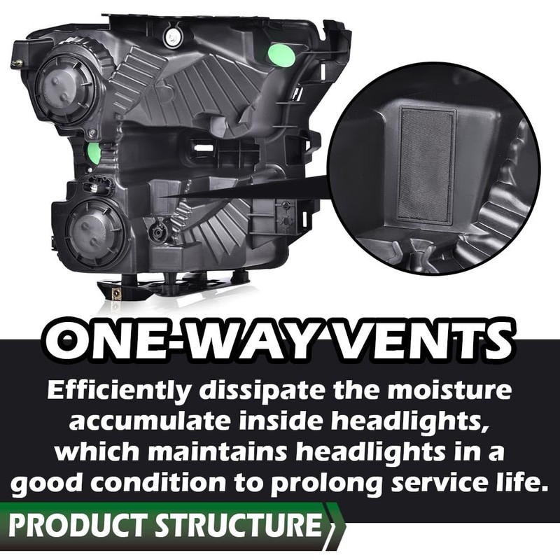 LQI Headlights Assembly Compatible with 2015 2016 2017 Ford F150