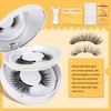QUEWEL Magnetic-Eyelashes Natural Look, 2 Pairs Reusable Magnetic Lashes Kit