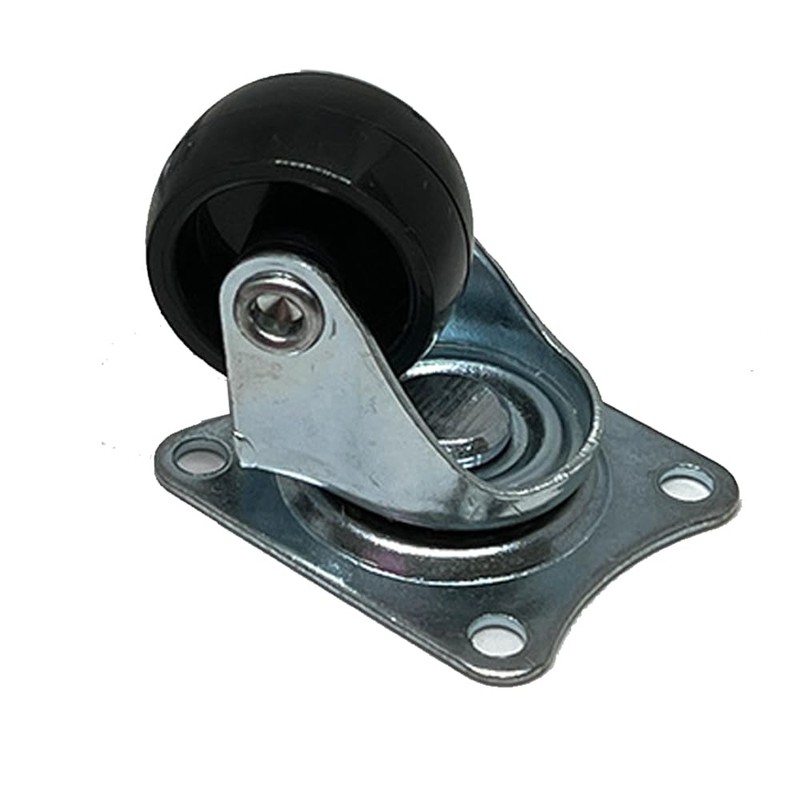 8 Pack 1" Swivel Caster Wheels Rubber Base with Top