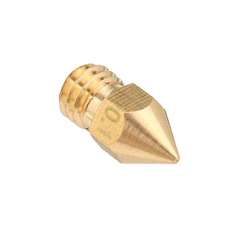 ExcLent 5pcs 1.75 mm/0.1 mm Copper Mk8 Thread Extruder Nozzle