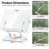 Adjustable Book Stand for Reading – 360° Rotating Foldable Desktop