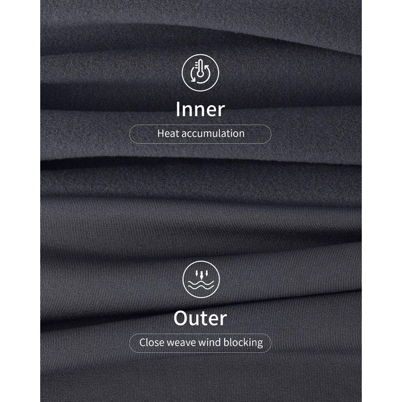 WEERTI Thermal Underwear for Men Long Johns with Fleece Lined,